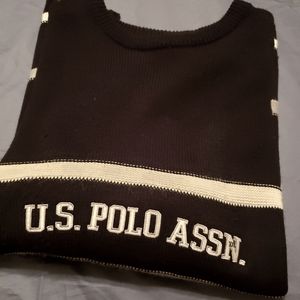 MEN'S BLACK POLO SWEATERS